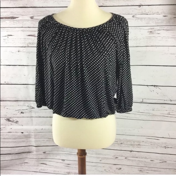 Michael Kors Tops - Michael Kors Polka dots 3/4 Blouse Size P/S